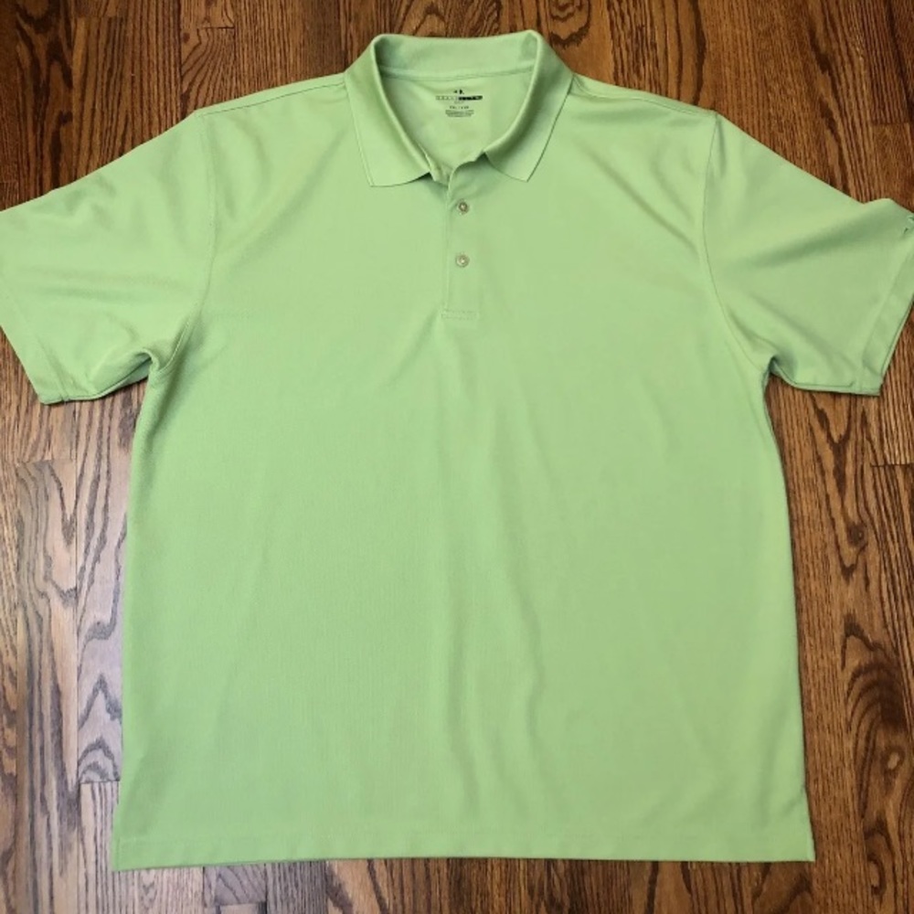 Grand Slam Mens Polo Shirt 2XL XXL Short Sleeve. Green Lime Neon